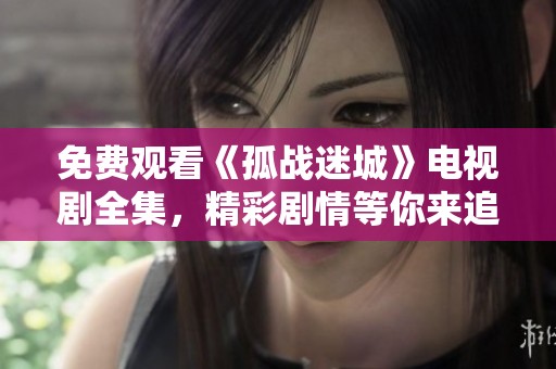 免费观看《孤战迷城》电视剧全集，精彩剧情等你来追