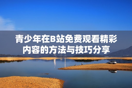 青少年在B站免费观看精彩内容的方法与技巧分享