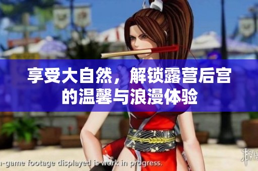 享受大自然，解锁露营后宫的温馨与浪漫体验
